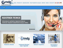 Tablet Screenshot of mdg-srl.com